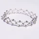 Silver Ring Cum Bracelet with Zircon Stones